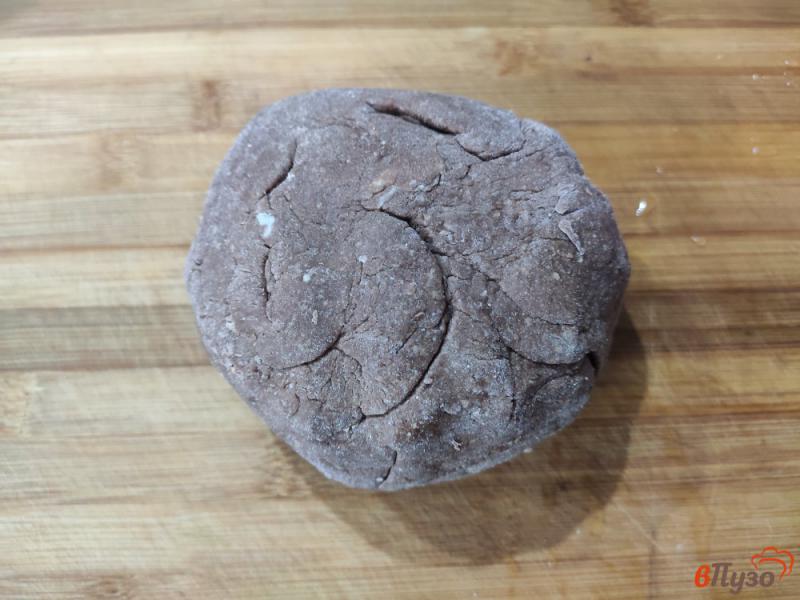 Фото приготовление рецепта: Творожное печенье с какао шаг №5