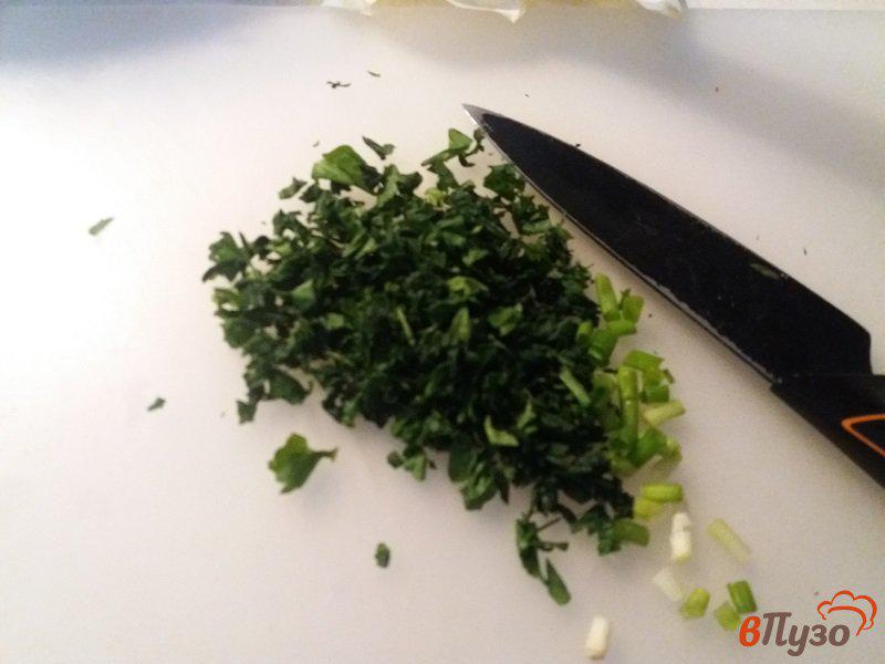 Фото приготовление рецепта: Чиабата с яично-сырным салатом шаг №4