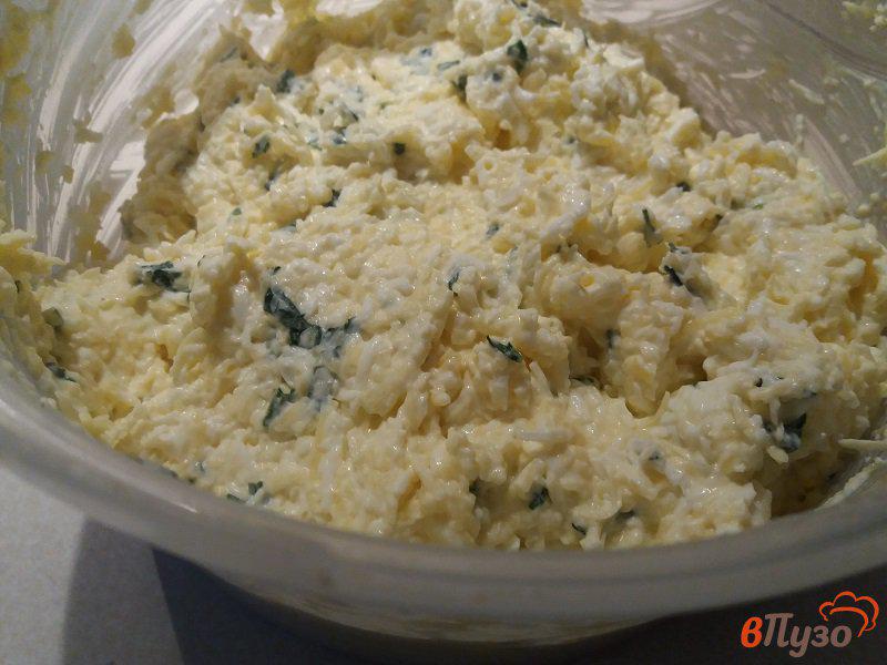 Фото приготовление рецепта: Чиабата с яично-сырным салатом шаг №6