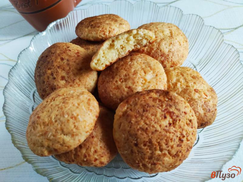 Фото приготовление рецепта: Творожное печенье с кокосовой стружкой шаг №8
