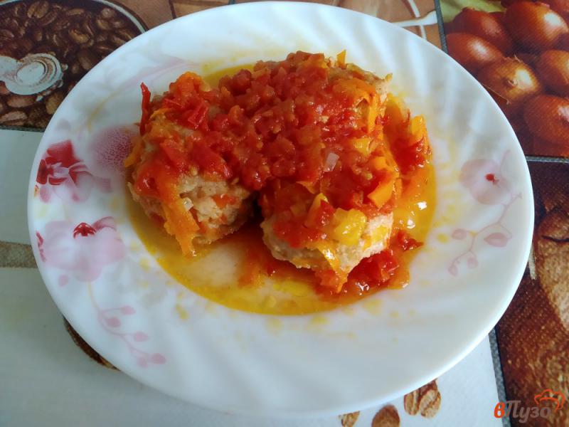 Фото приготовление рецепта: Фрикадельки в томатном соусе шаг №15