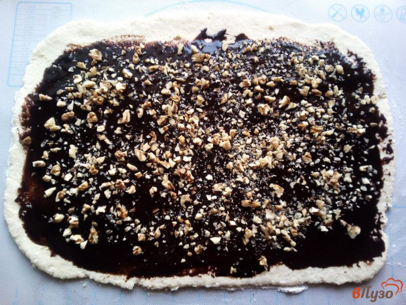 Фото приготовление рецепта: Творожный кекс с орехами шаг №6