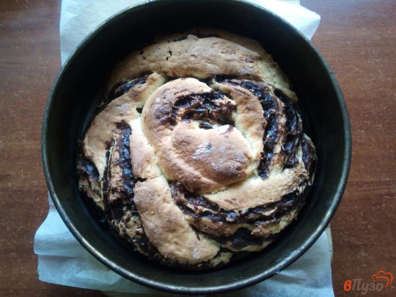 Фото приготовление рецепта: Творожный кекс с орехами шаг №11