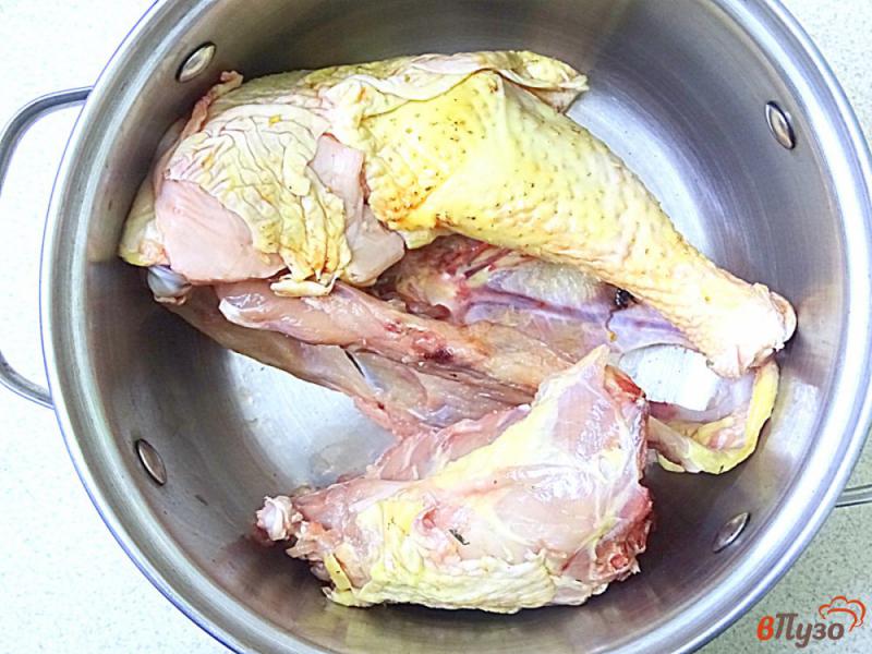 Фото приготовление рецепта: Куриная подлива из отварного мяса шаг №1
