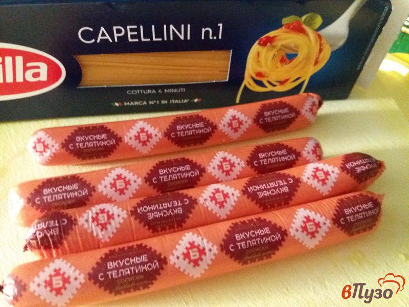 Фото приготовление рецепта: Осьминожки для деток из сосисок и спагетти шаг №1