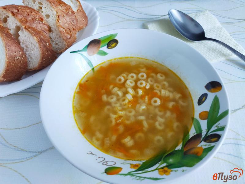 Фото приготовление рецепта: Макаронный суп на бульоне шаг №5