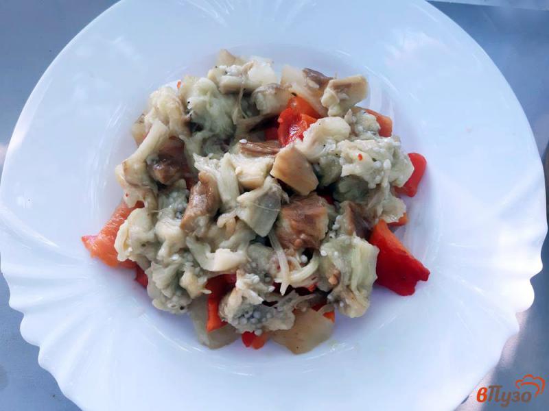 Фото приготовление рецепта: Салат из овощей запеченных на мангале шаг №6