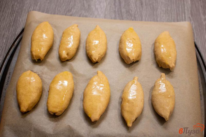 Фото приготовление рецепта: Веганские пирожки с капустой шаг №11