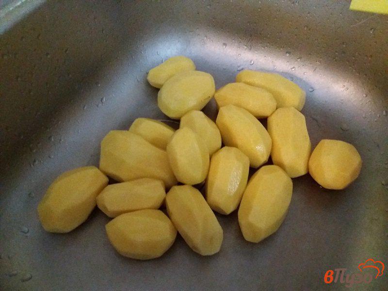 Фото приготовление рецепта: Жареный картофель на сале шаг №1