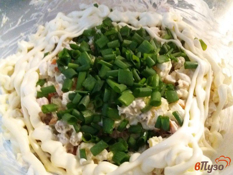 Фото приготовление рецепта: Салат мясной с горошком шаг №14