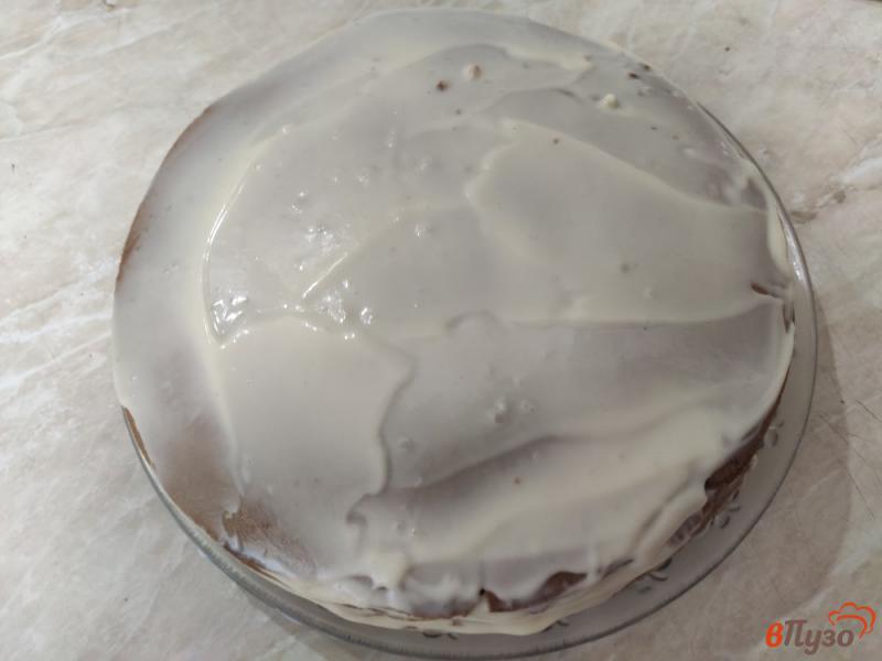 Фото приготовление рецепта: Шоколадный торт с заварным кремом шаг №16