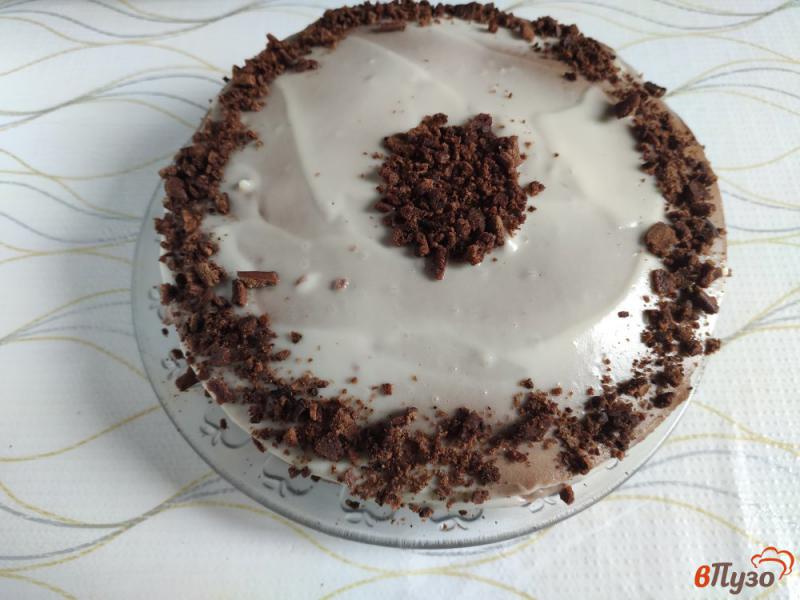Фото приготовление рецепта: Шоколадный торт с заварным кремом шаг №18