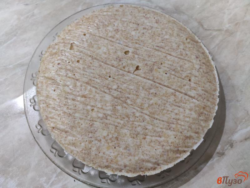 Фото приготовление рецепта: Торт без выпечки со сгущенкой шаг №11