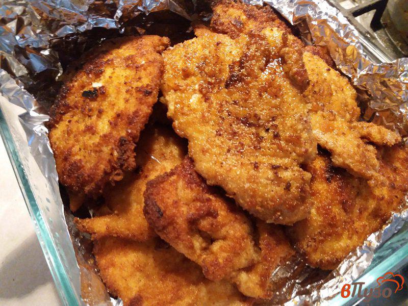 Фото приготовление рецепта: Отбивные из куриного филе в соусе-маринаде шаг №9