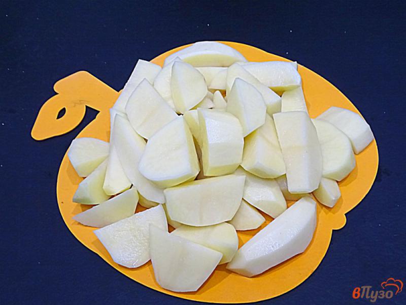 Фото приготовление рецепта: Жаркое из курицы картофеля и помидоров шаг №4