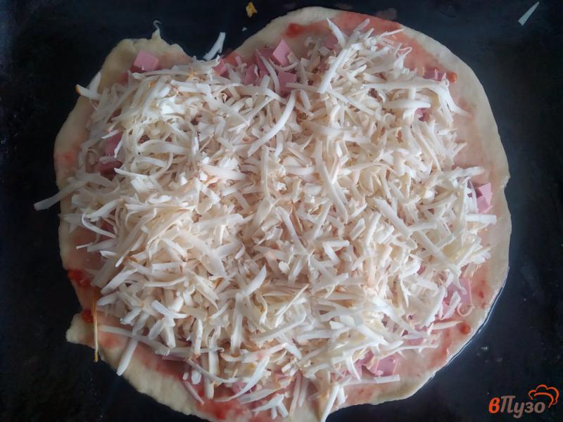 Фото приготовление рецепта: Пицца в духовке шаг №8