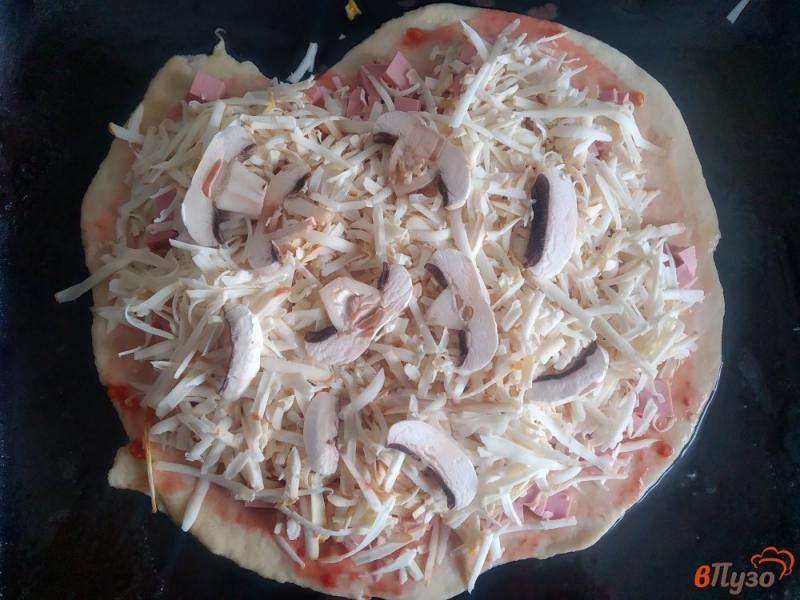 Фото приготовление рецепта: Пицца в духовке шаг №9