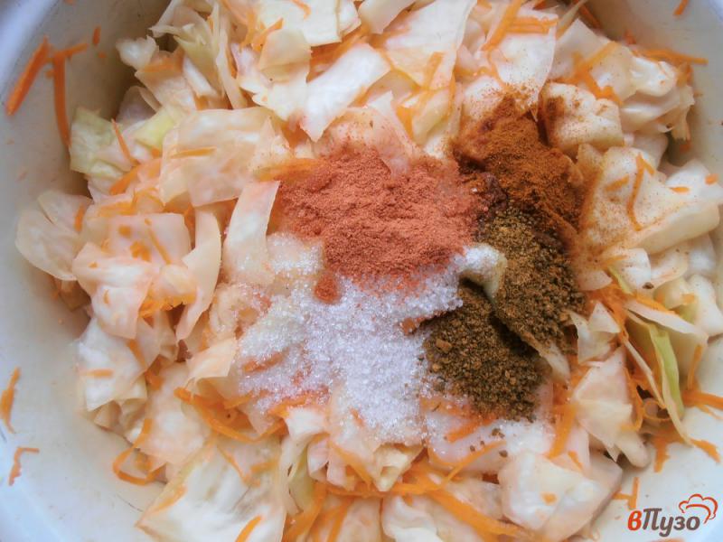 Фото приготовление рецепта: Белокочанная капуста по-корейски шаг №6