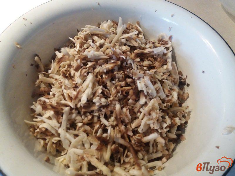 Фото приготовление рецепта: Запеченные отбивные из свинины с грибами шаг №7