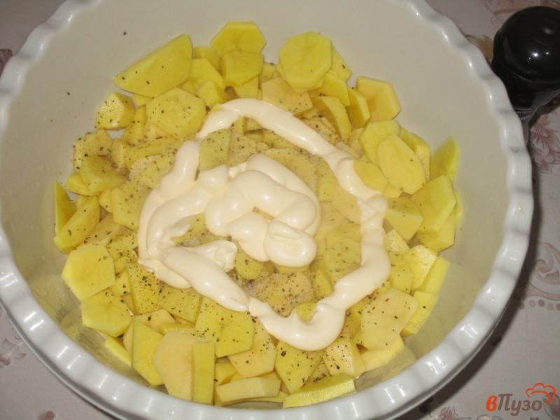 Фото приготовление рецепта: Картофель запеченный с грибами под сыром шаг №1