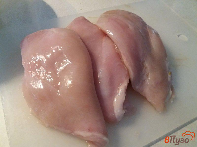 Фото приготовление рецепта: Шницель из куриного рубленного мяса шаг №1
