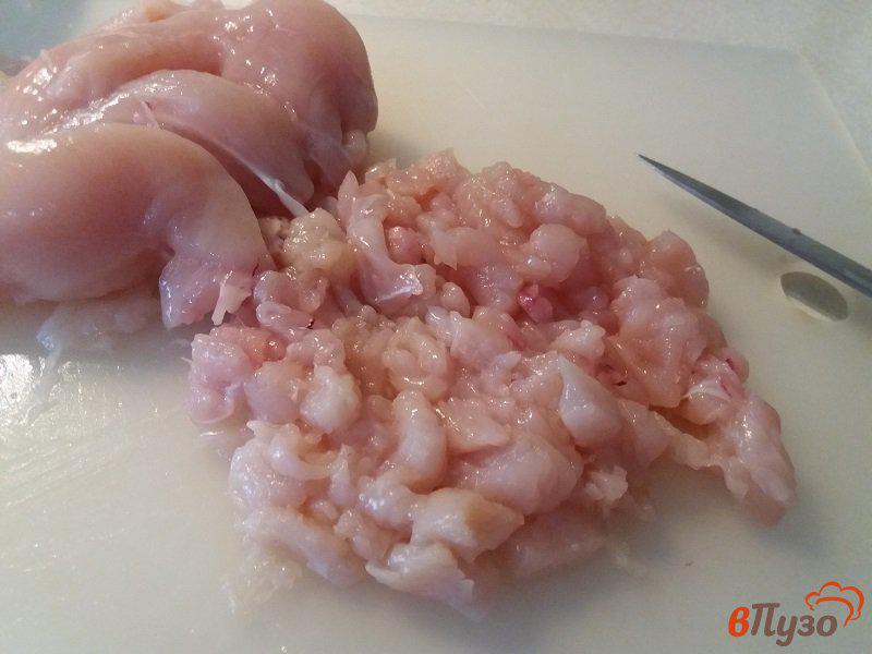 Фото приготовление рецепта: Шницель из куриного рубленного мяса шаг №2