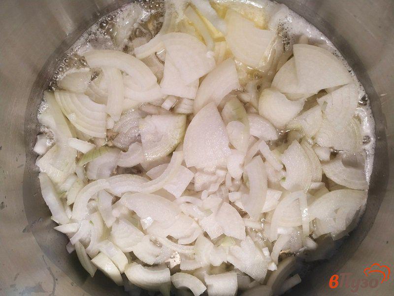 Фото приготовление рецепта: Рагу из свинины с шампиньонами и овощами шаг №2