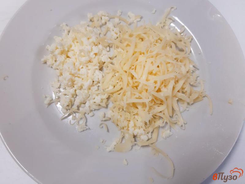 Фото приготовление рецепта: Хачапури с сыром и зеленью шаг №6