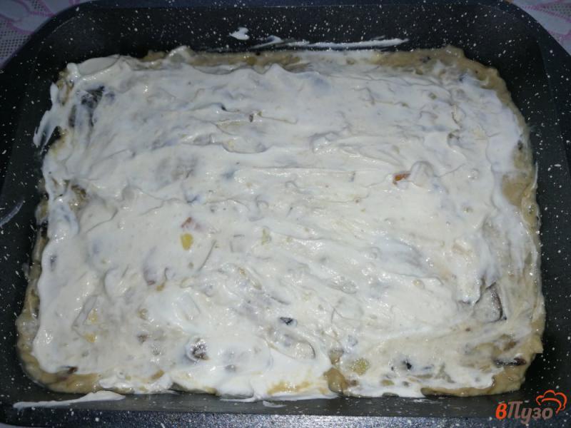 Фото приготовление рецепта: Запеканка из картофельного пюре с шампиньонами шаг №7