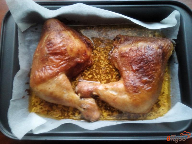 Фото приготовление рецепта: Куриные окорочка запечённые в духовке шаг №6