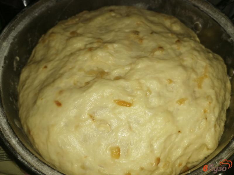 Фото приготовление рецепта: Белый хлеб с жареным луком шаг №8