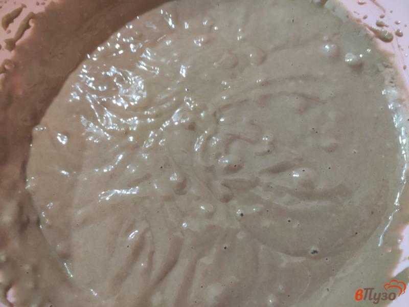 Фото приготовление рецепта: Шоколадный пирог на кефире с заварным кремом шаг №7