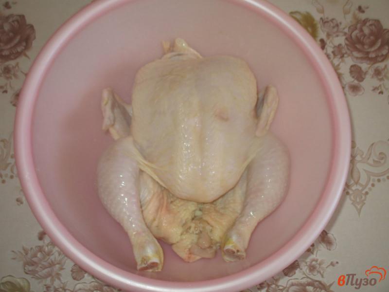 Фото приготовление рецепта: Курица запеченная на подставке в аджике шаг №1