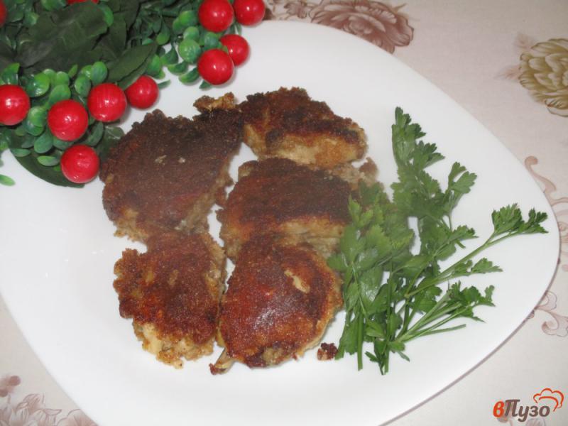 Фото приготовление рецепта: Курица жареная на сковороде в панировке шаг №5