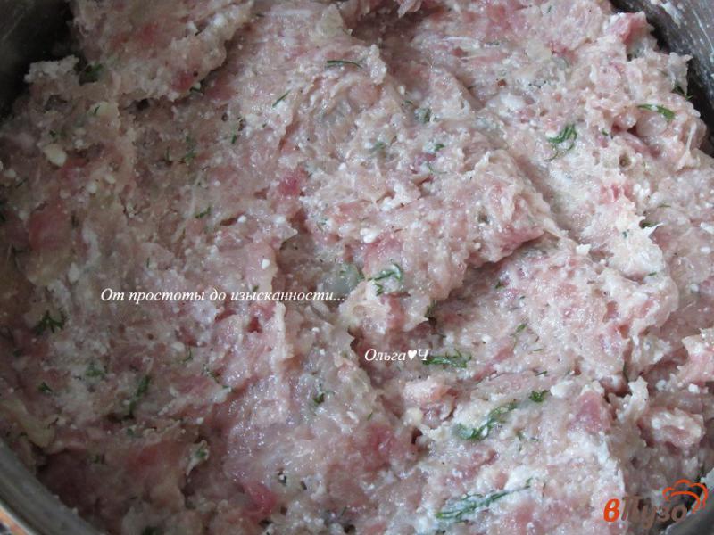 Фото приготовление рецепта: Котлеты курино-свиные с творогом шаг №3