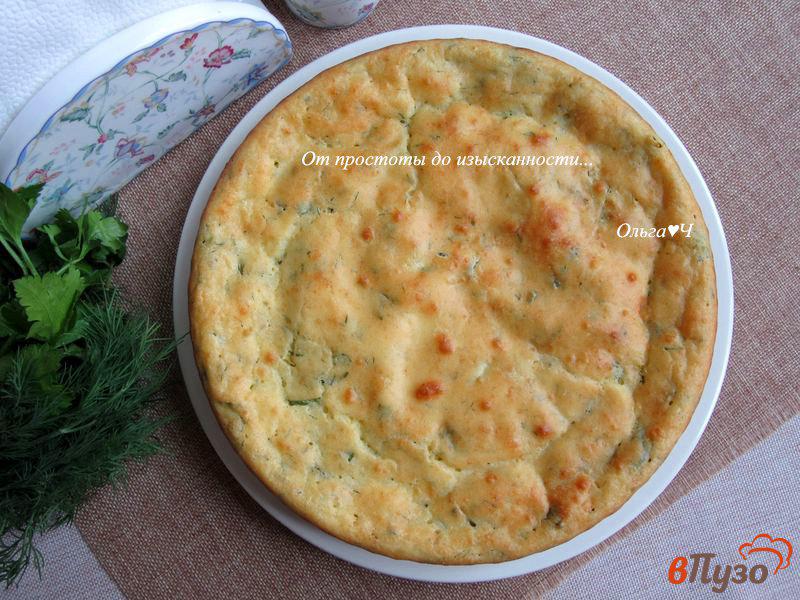 Фото приготовление рецепта: Пирог с адыгейским сыром и зеленью шаг №5