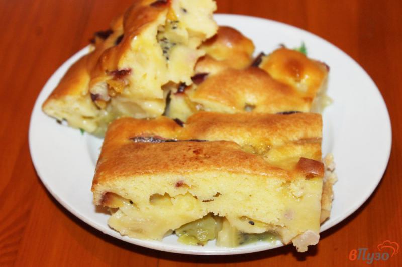 Фото приготовление рецепта: Пирог с фруктами шаг №8