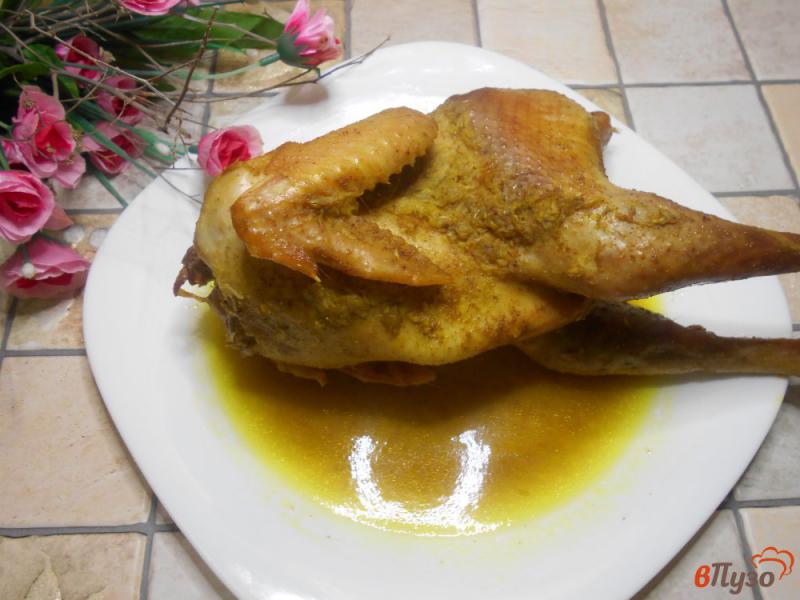 Фото приготовление рецепта: Курица домашняя запеченная с чесноком в рукаве шаг №5