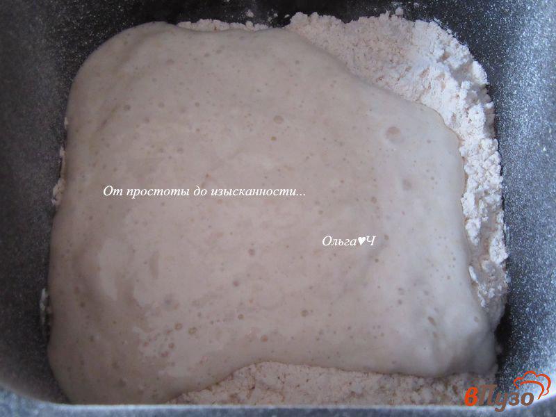 Фото приготовление рецепта: Цельнозерновой молочный хлеб с соусом Песто шаг №3