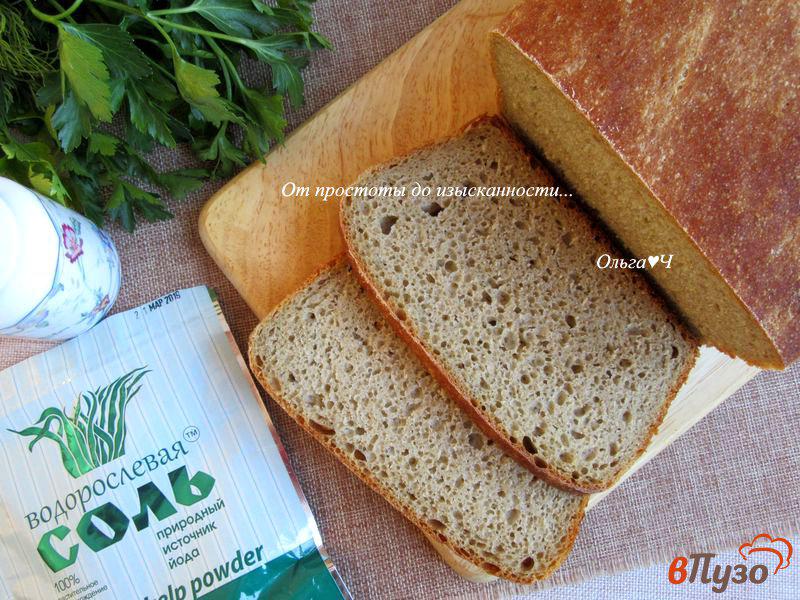 Фото приготовление рецепта: Ржано-пшеничный хлеб с водорослевой солью шаг №8