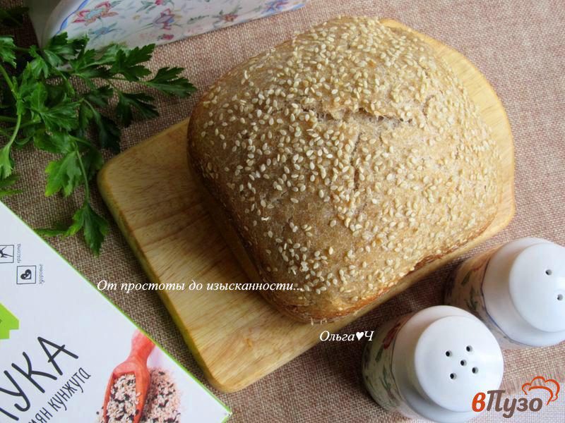 Фото приготовление рецепта: Хлеб с амарантовой и кунжутной мукой шаг №5