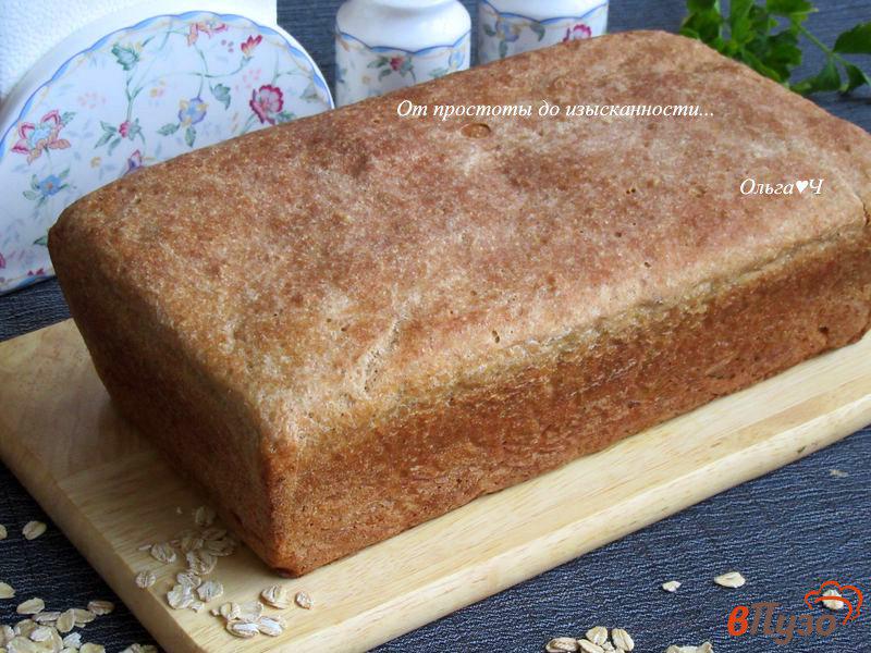 Фото приготовление рецепта: Цельнозерновой овсяный хлеб шаг №5