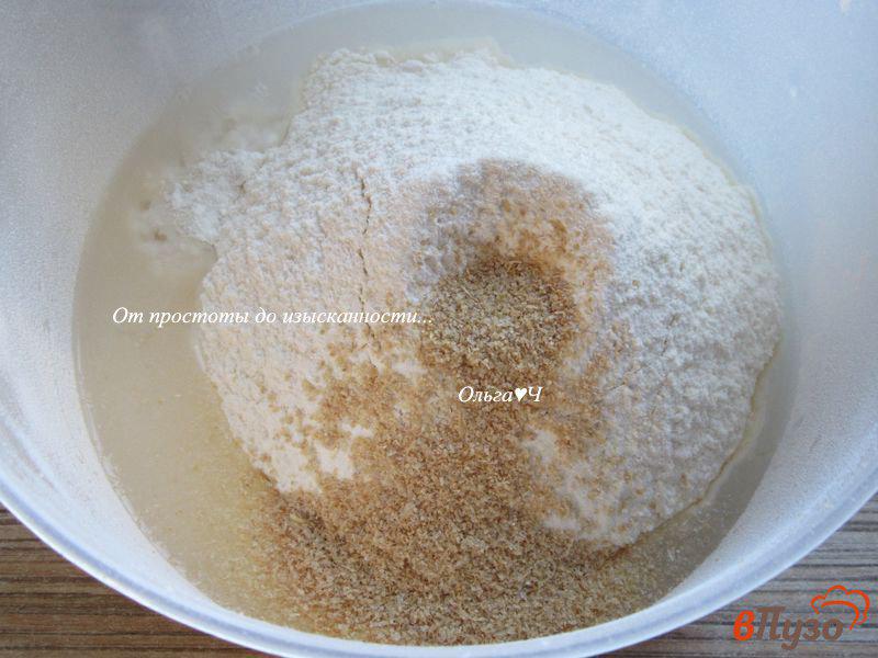 Фото приготовление рецепта: Цельнозерновой ячменно-льняной хлеб шаг №2