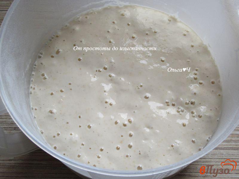 Фото приготовление рецепта: Цельнозерновой ячменно-льняной хлеб шаг №3