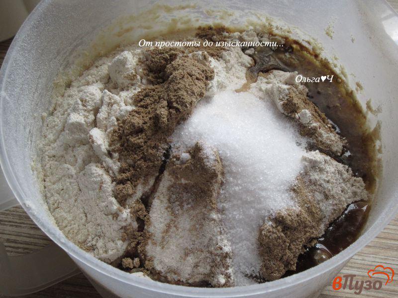 Фото приготовление рецепта: Цельнозерновой ячменно-льняной хлеб шаг №5