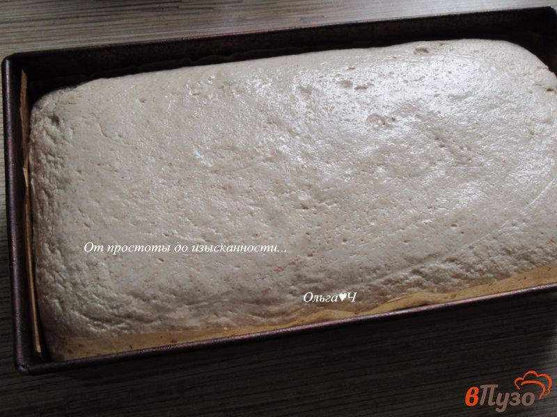 Фото приготовление рецепта: Цельнозерновой ячменно-льняной хлеб шаг №7