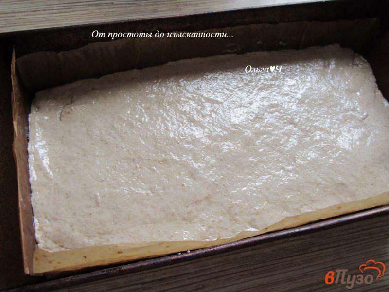 Фото приготовление рецепта: Цельнозерновой ячменно-льняной хлеб шаг №6