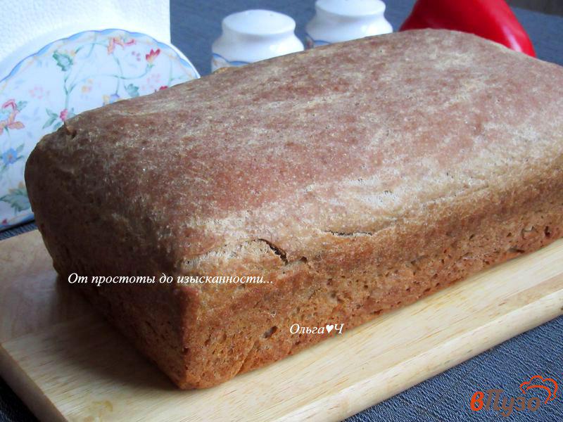 Фото приготовление рецепта: Цельнозерновой ячменно-льняной хлеб шаг №8