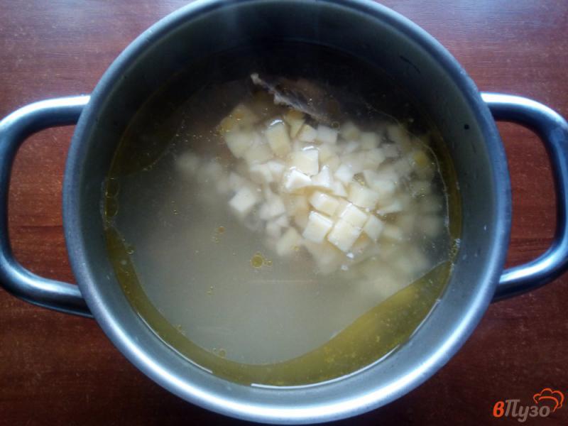 Фото приготовление рецепта: Суп с чесночными клецками шаг №2
