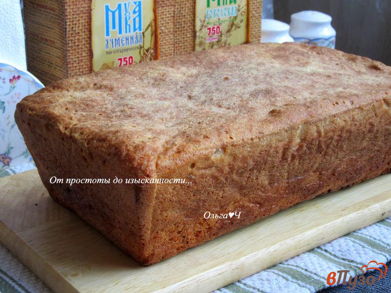 Фото приготовление рецепта: Цельнозерновой горохово-ячменный хлеб шаг №7